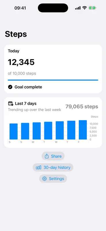 Steps: Pocket Pedometer screenshot 2 of 4