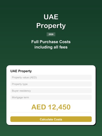 UAE Property Calculator iPad screenshot