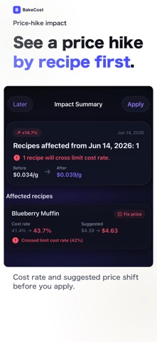 Recipe Costing - BakeCost Screenshot 5 of 6
