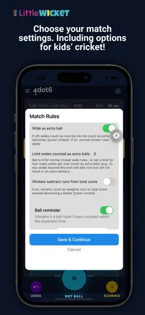 LittleWicket Cricket Scorebook screenshot 3