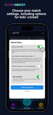 LittleWicket Cricket Scorebook screenshot