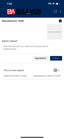 Billion Auto Parts iPhone screenshot