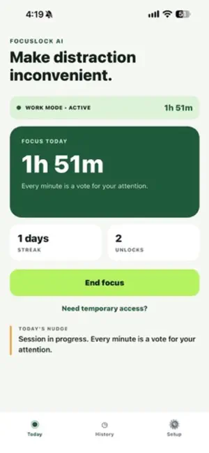 FocusLockAI screenshot 1