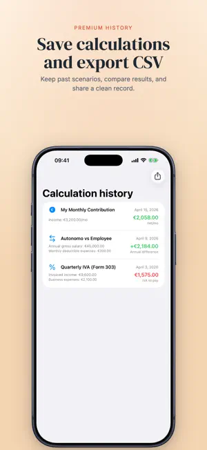 Calculadora Autónomo 2026 screenshot 4