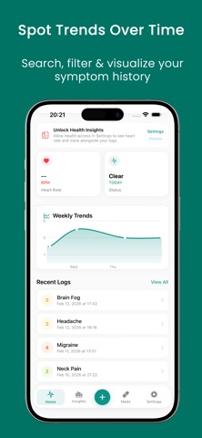 Helix Vault AI: Track Symptoms iPhone screenshot