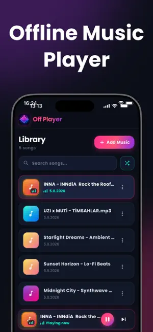 OffPlayer - Music Play Offline screenshot 1