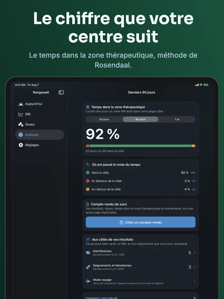 Rangewell sur iPad : capture d’écran 5 sur 7