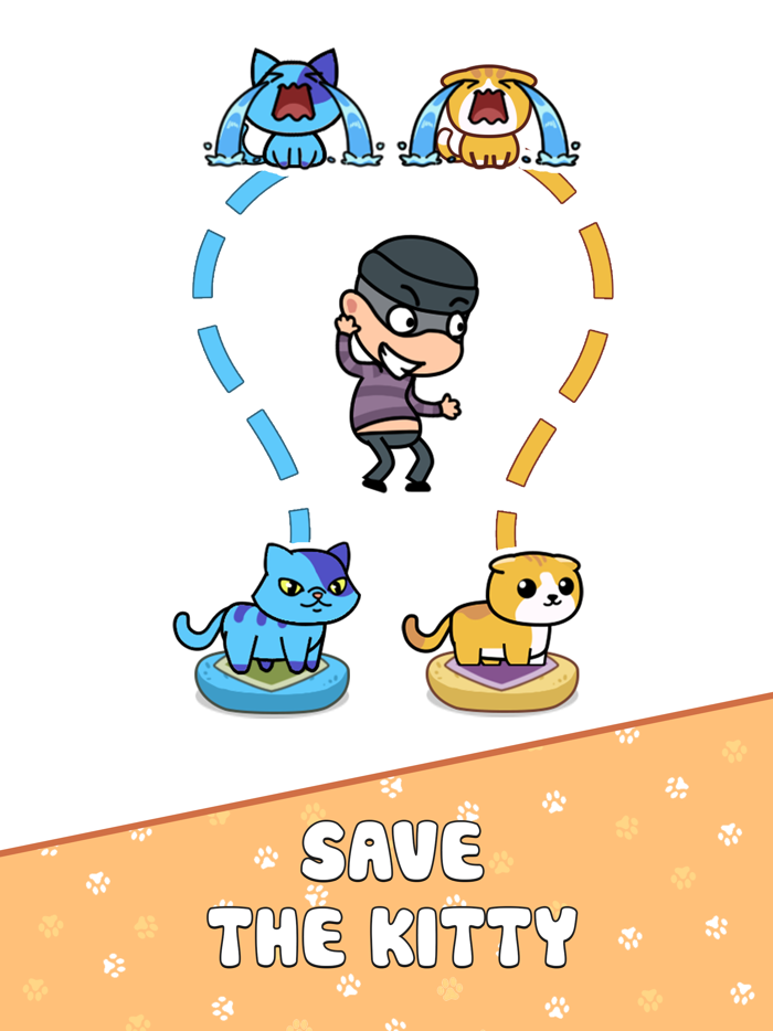 Cat Rush Draw Puzzle Game