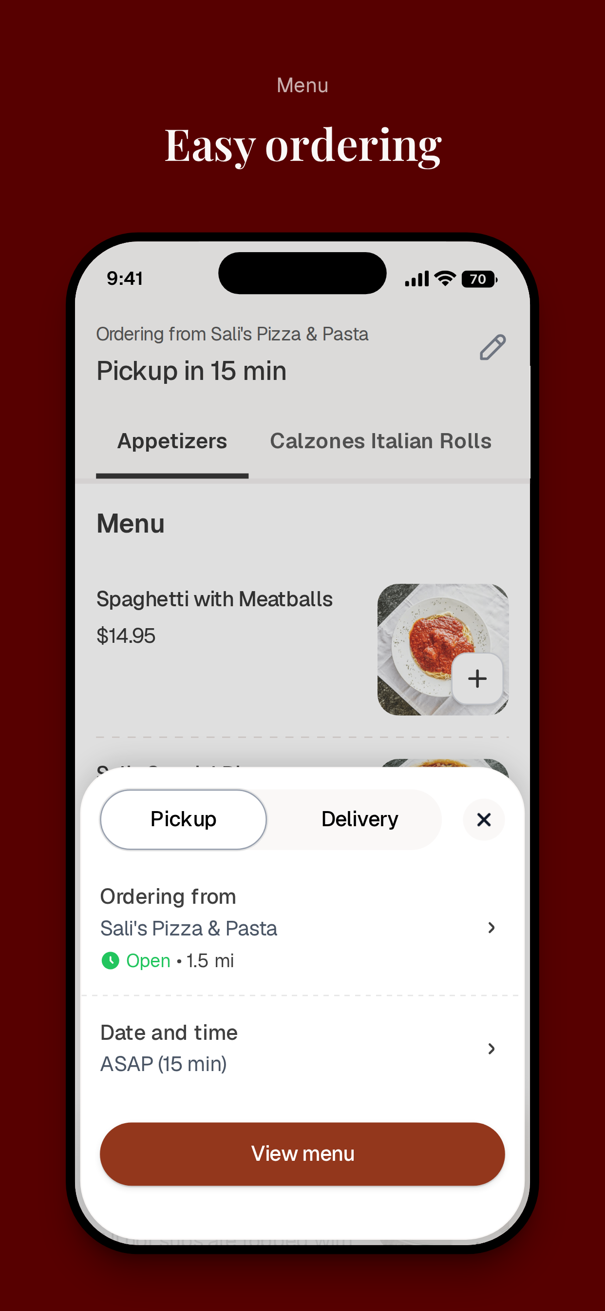 Sali's Pizza & Pasta screenshot 3
