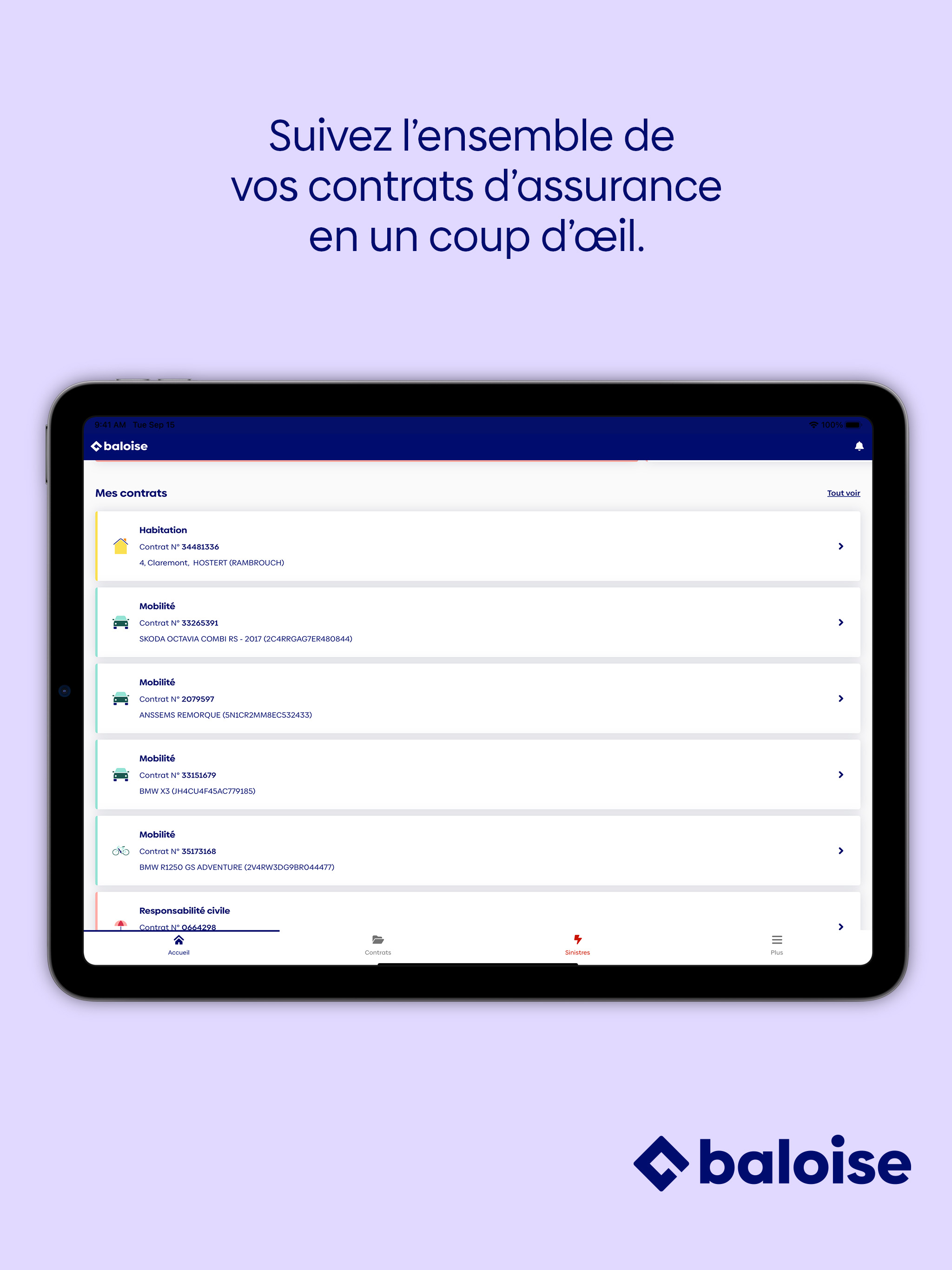 myBaloise screenshot 9