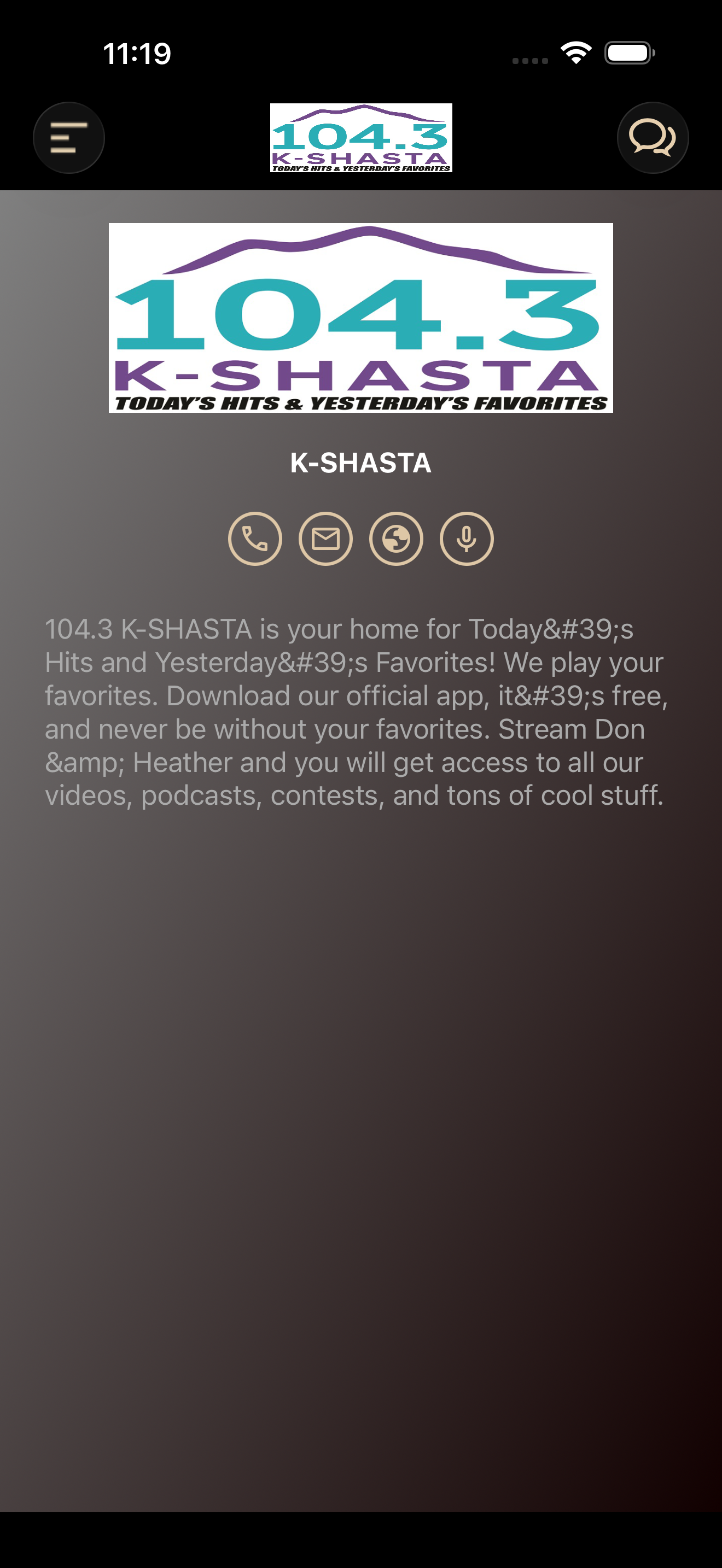 KSHASTA 104.3 screenshot 3