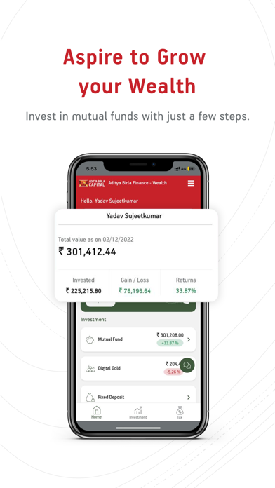 Aditya Birla Capital - Wealth Screenshot