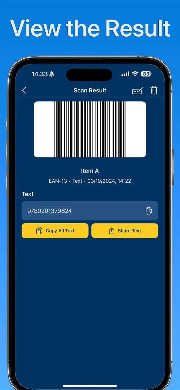 #3. Bar Code Scanner - Barcode (iOS) Ved: Andy Sutanto