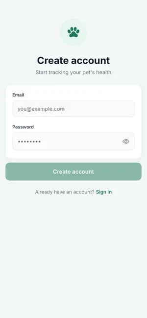 PawCompass: Pet Care Tracker screenshot 1
