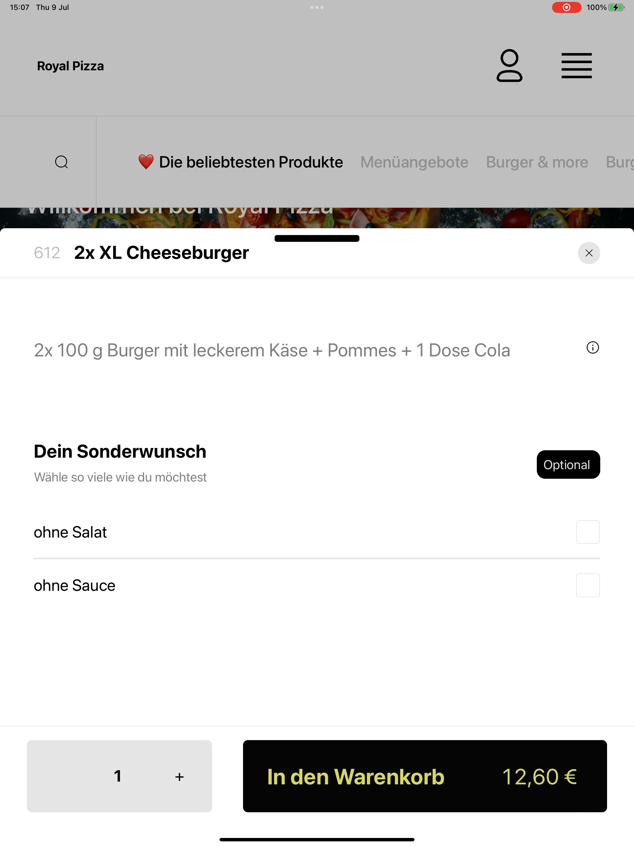 Royal Pizza Kornwestheim screenshot 15
