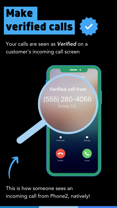 Phone2: Business Phone Number Screenshot