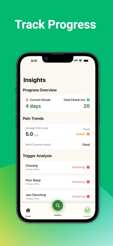 CalmJaw: TMJ Pain Relief iPhone screenshot