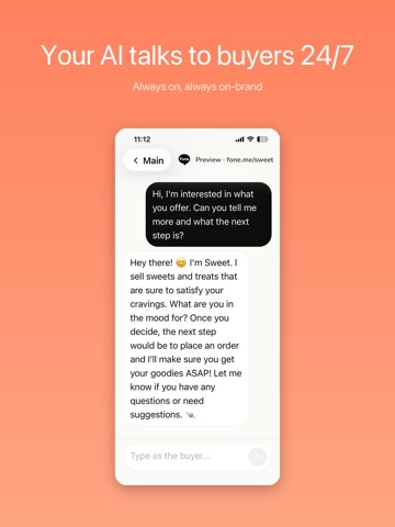 Fone - Link in Bio AI Agent iPad screenshot