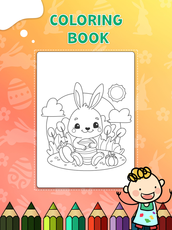 Easter Egg Coloring Book Game