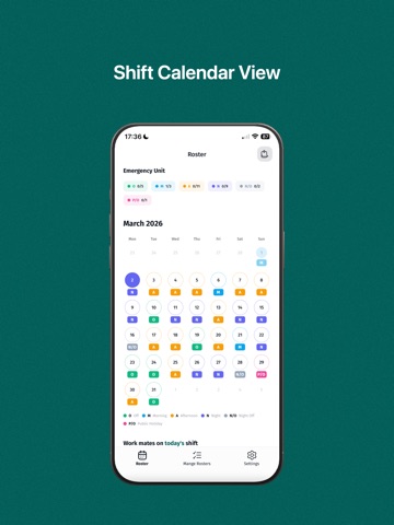 DutyRoster - Shift Manager iPad screenshot