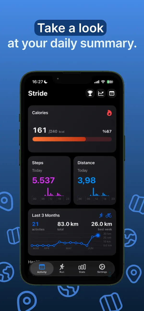 Screenshot #1 pour Stride: Run, Walk, Repeat