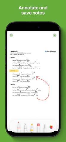 PCO Songbook screenshot