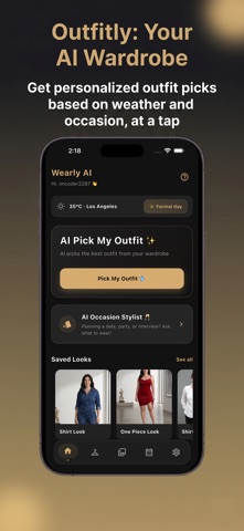 Wearly AI: Outfit Planner iPhone screenshot