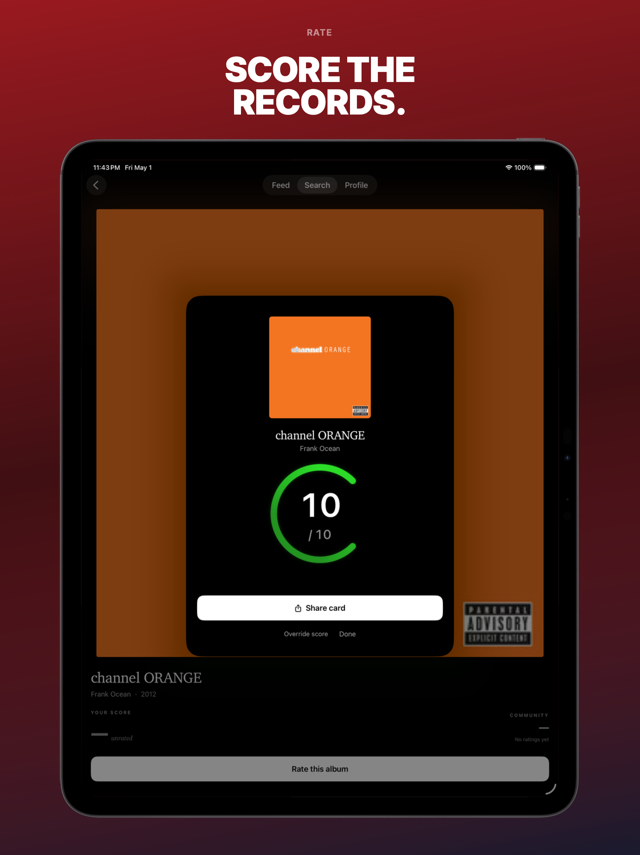 Rate and Rank Music: Rotation
