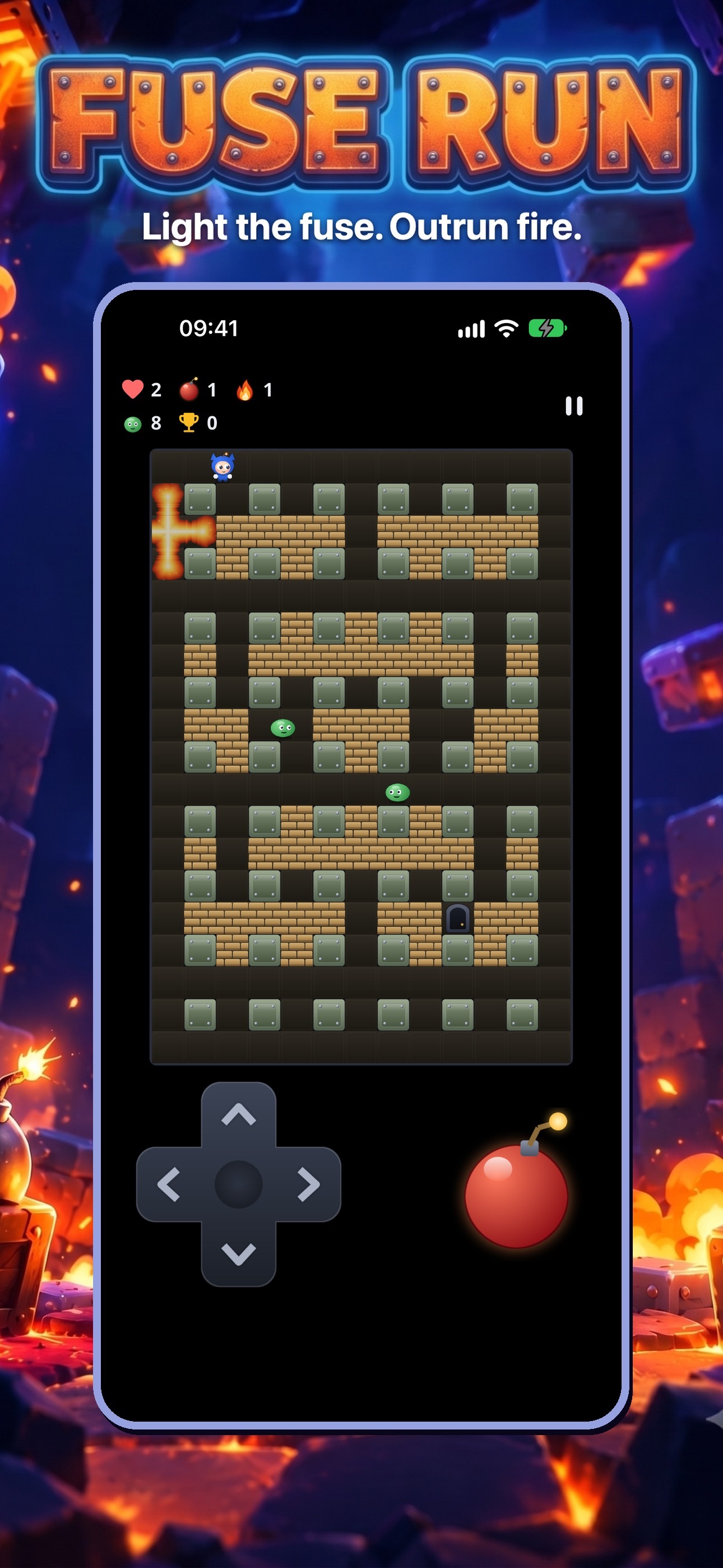 Screenshot 3 of Fuse Run: Bomb Maze Arcade