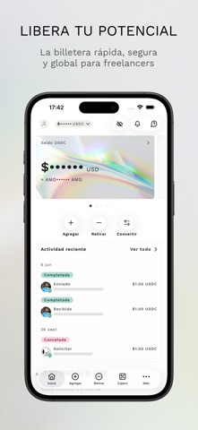 Airtm iPhone screenshot 1