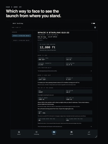Scrubline Space Launch Tracker iPad screenshot 2