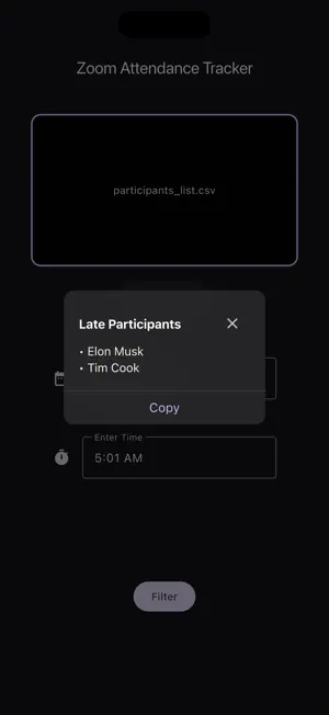 Attendance Tracker for Zoom screenshot 4