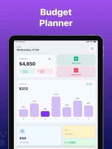 Budget Planner and Tracker + iPad screenshot