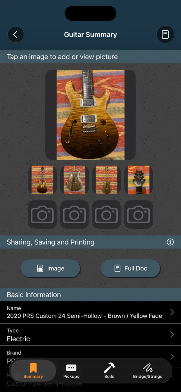 AllMyGuitars Screenshot 2