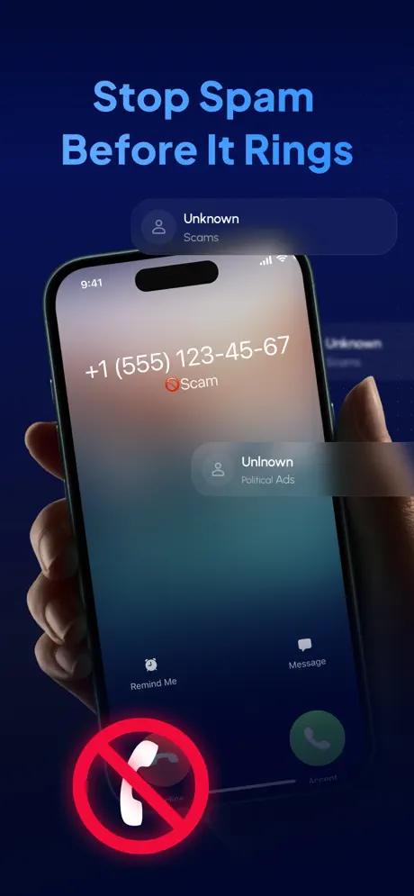 spamfilter.call.blocker screenshot 2
