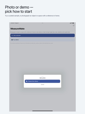 MeasureMate AI - Size Estimate iPad screenshot