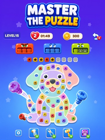 Monster Screw: Tooth Fix Sort iPad screenshot