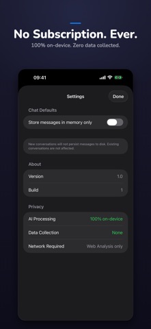 Aria — Private AI Chat iPhone screenshot