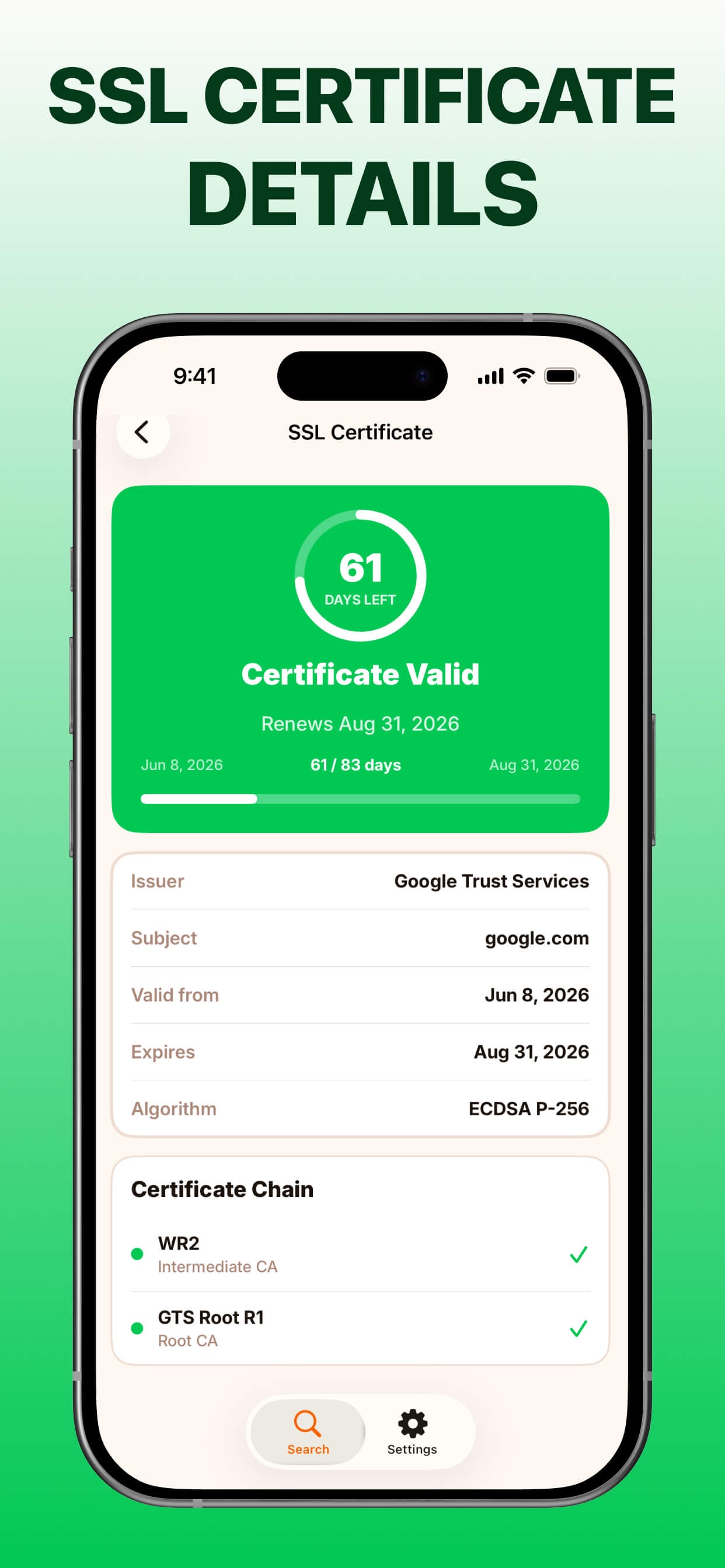 Screenshot 3 of DomainTrace – Site Inspector