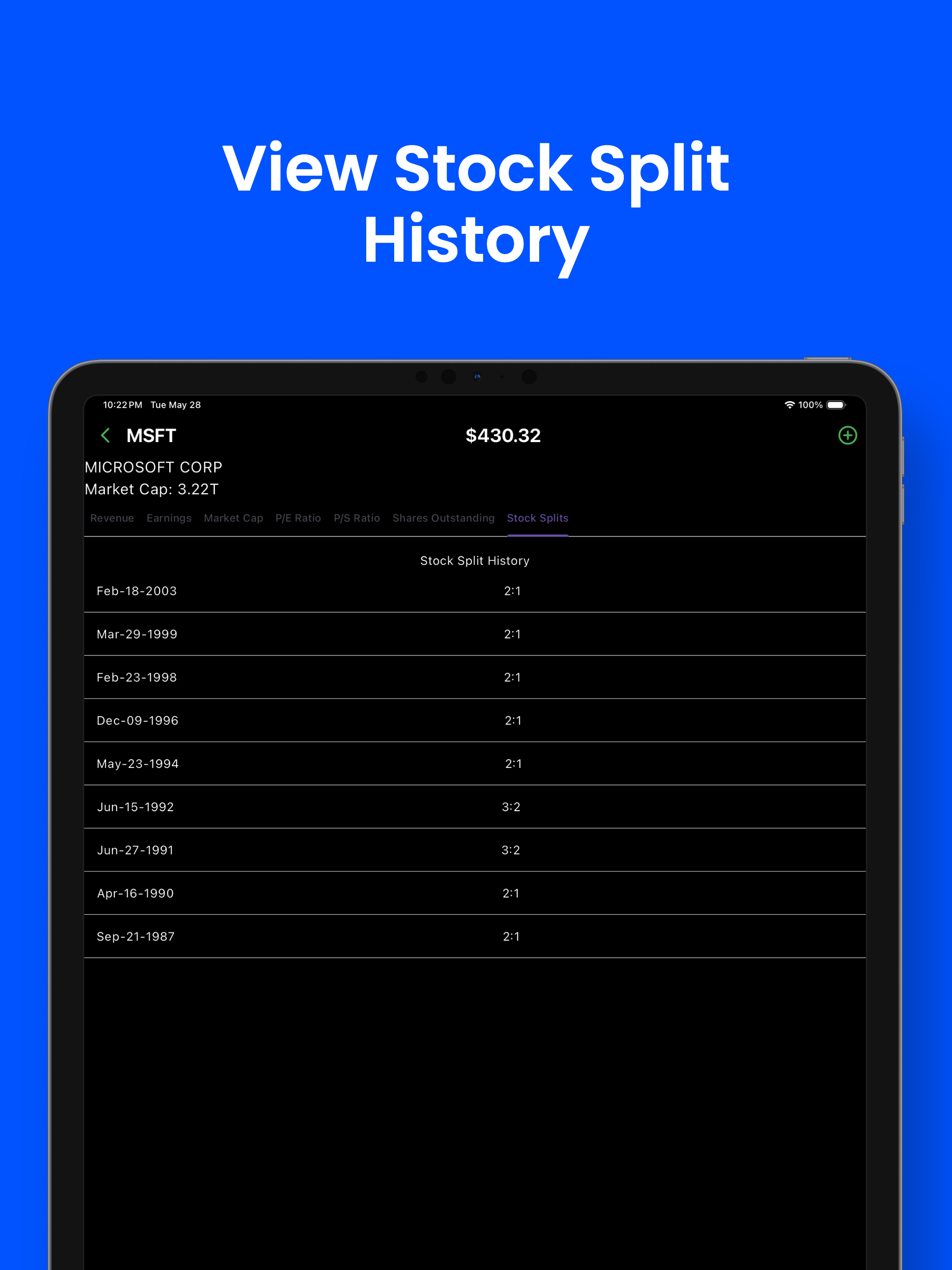 Stock Financials App