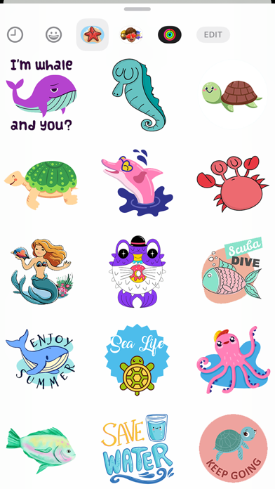 Amazing Sea Life Stickers Screenshot