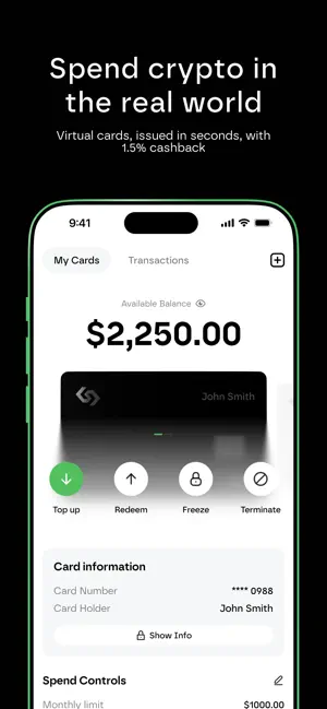 Infini: Crypto Card & Pay screenshot 3
