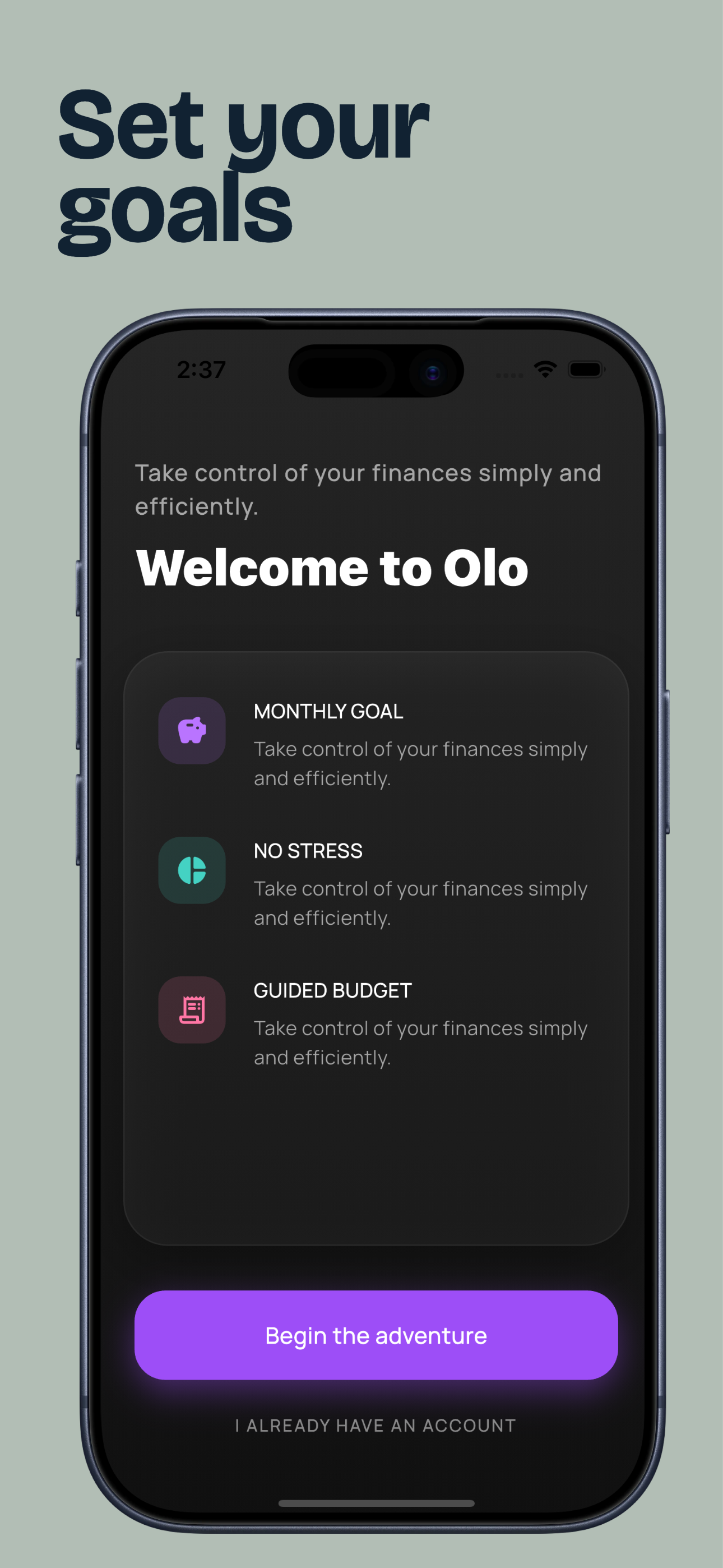 Olo: Money Manager