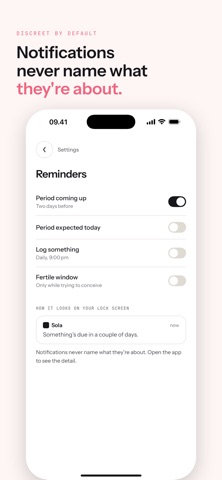 Sola: Period & Cycle Tracker Screenshot 6 of 8