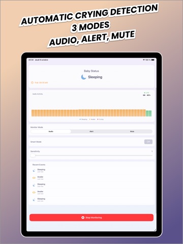 baby monitor • Smart Babyphone iPad screenshot