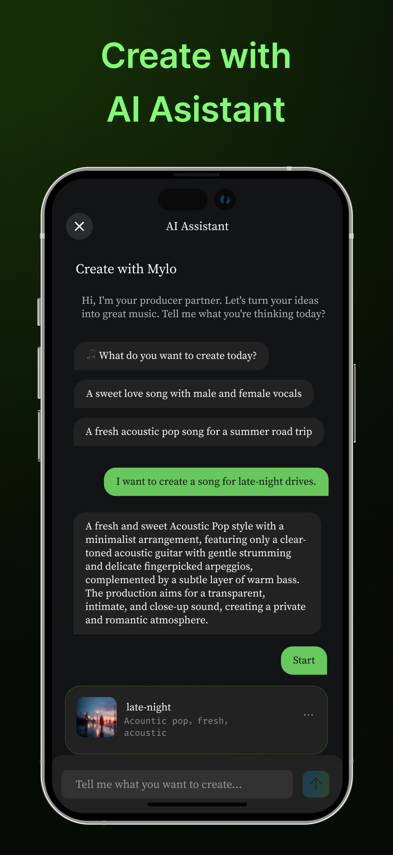 Mylo Music - AI Song Generator screenshot 3