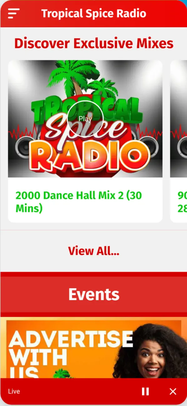 Screenshot #2 pour Tropical Spice Radio