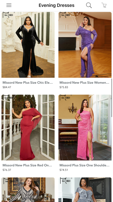 Cheap plus size evening dress Screenshot