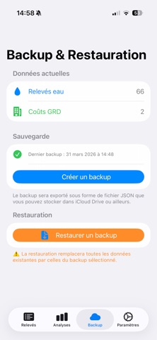 WaterTrack - Compteur eau screenshot