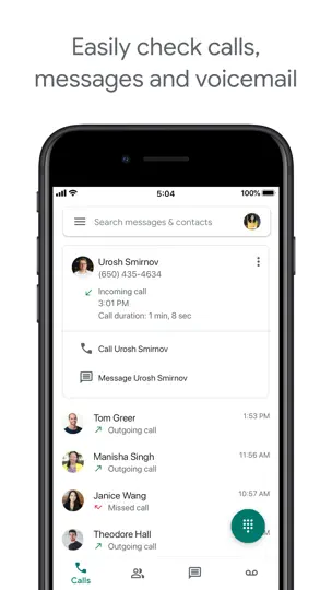 Google Voice iPhone Screenshot 1